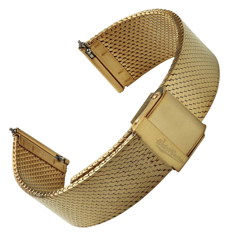 Calibre 1960 Mesh Watch Strap – PVD Gold