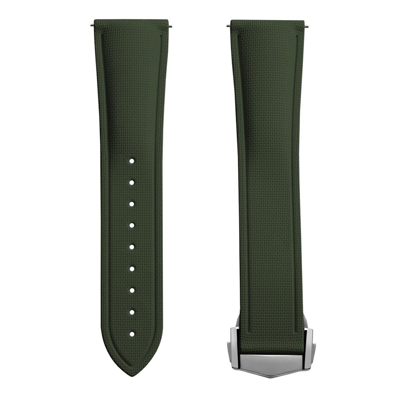 Endurance Rubber Deployant Watch Strap – Cargo Green