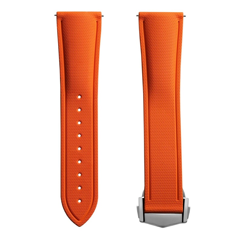 Endurance Rubber Deployant Watch Strap  – Flare Orange