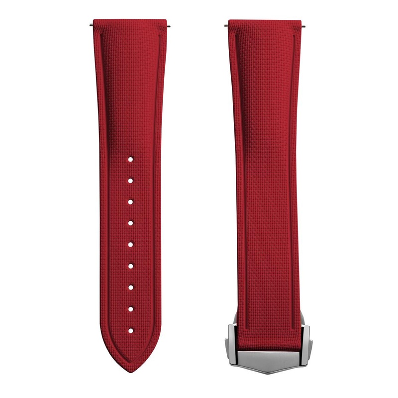 Endurance Rubber Deployant Watch Strap – Signal Red