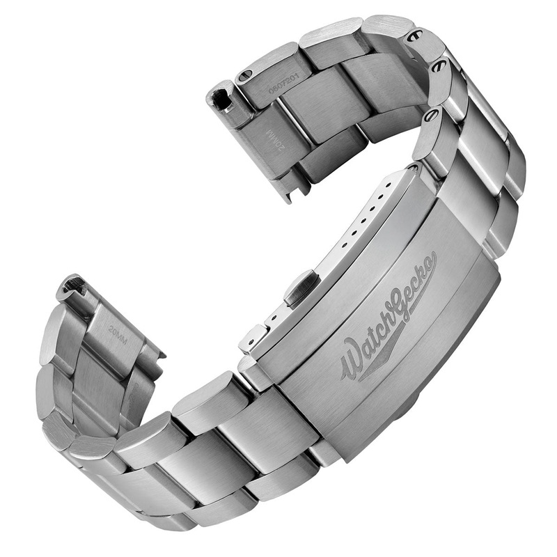 Hylton Solid Stainless Steel Diver’s Watch Bracelet – Fully Brushed