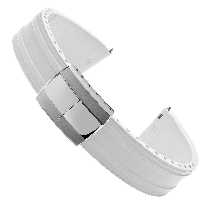 Radius CTS Rubber Watch Strap – Ice White