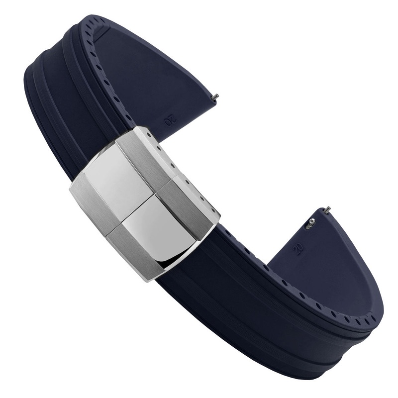 Radius CTS Rubber Watch Strap – Navy Blue