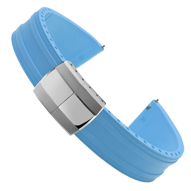 Radius CTS Rubber Watch Strap – Sky Light Blue