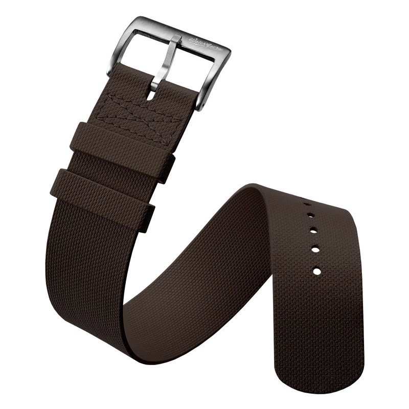 TidalPass British Military FKM Rubber Watch Strap – Harbour Brown