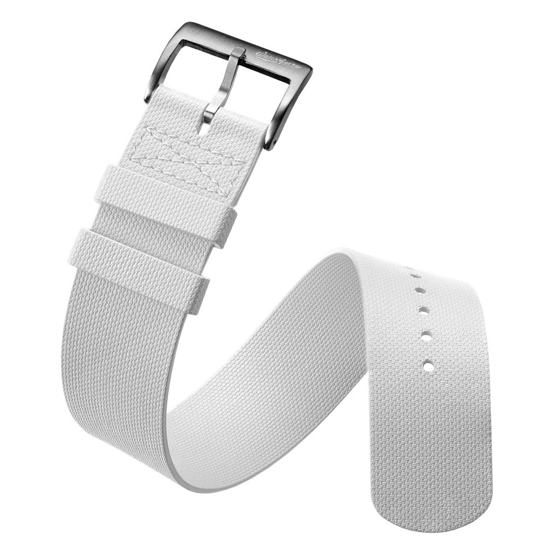 TidalPass British Military FKM Rubber Watch Strap – Sail White