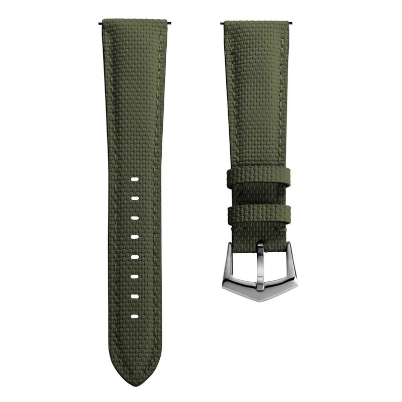 Waypoint Rubber Watch Strap – Forest Green