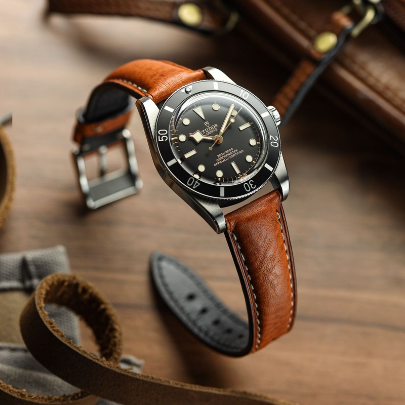 Highley Padded Minerva Italian Leather Watch Strap – Coral