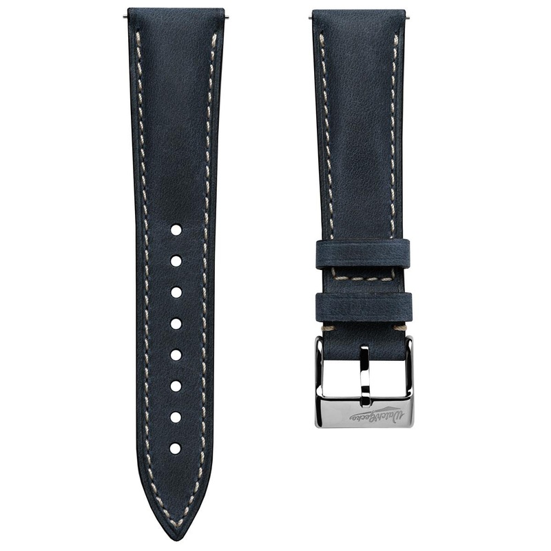 Original Highley Padded Crazy Horse Italian Leather Watch Strap – Peacock