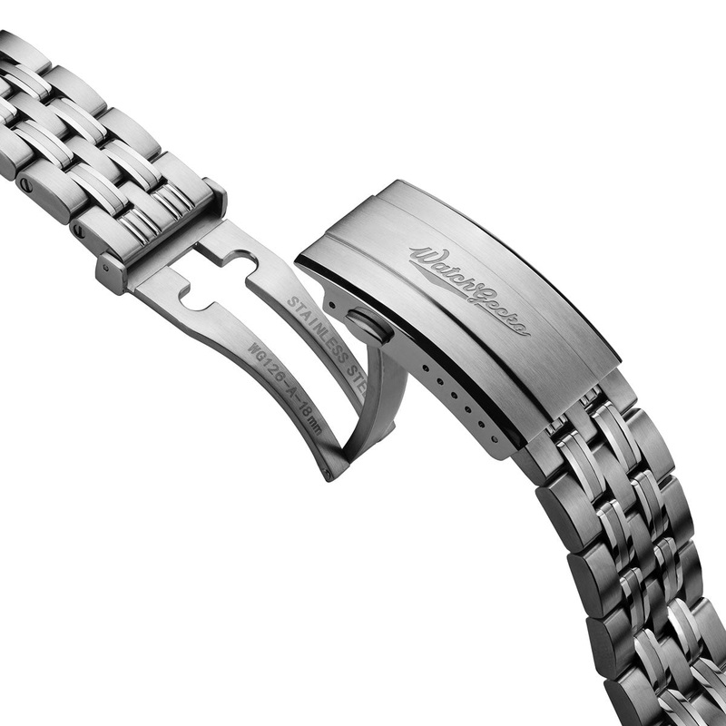 Seabrook Solid Stainless Steel Metal Bracelet Watch Strap
