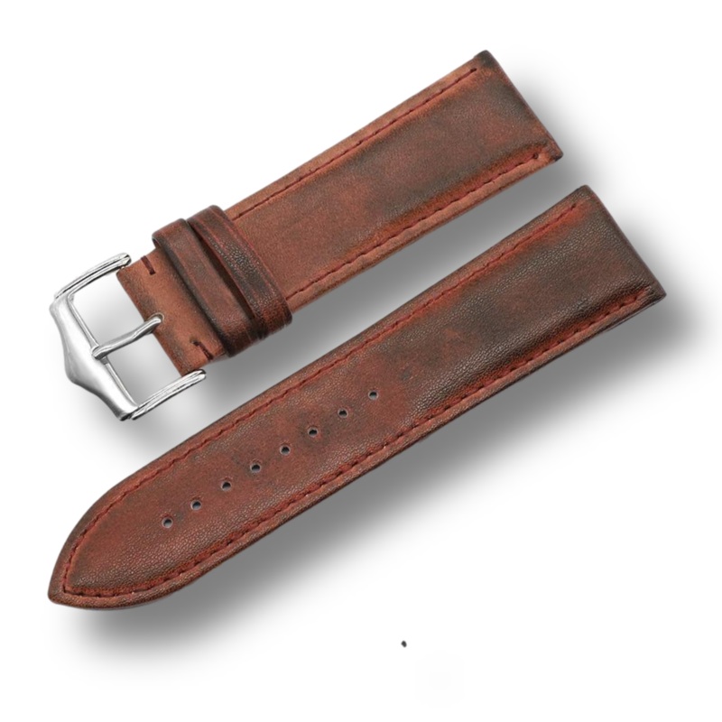 Classic Pebbled Leather Watch Band