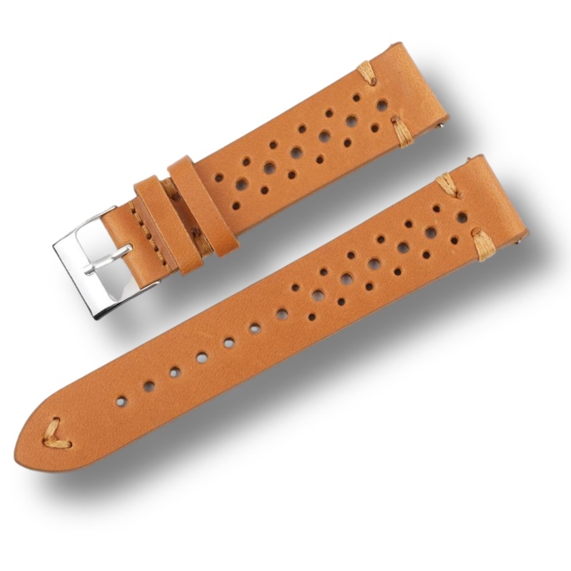 Classic Rally Road Worn Leather Strap with Quick Release