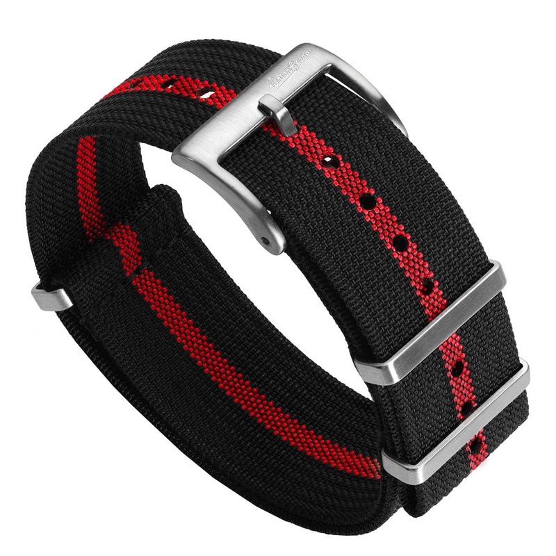Ridge British Military Watch Strap – Black & Red