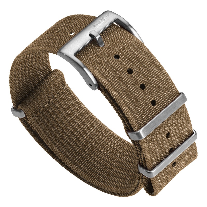 Ridge Military Nylon Watch Strap – Army Brown