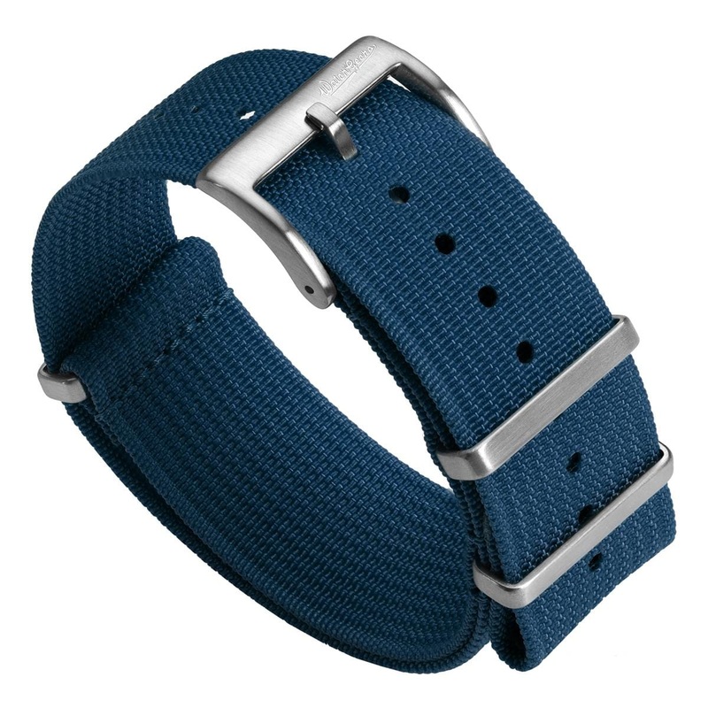 Ridge Military Nylon Watch Strap – Blue