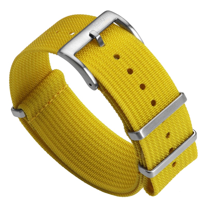 Ridge Military Nylon Watch Strap – Canary Yellow