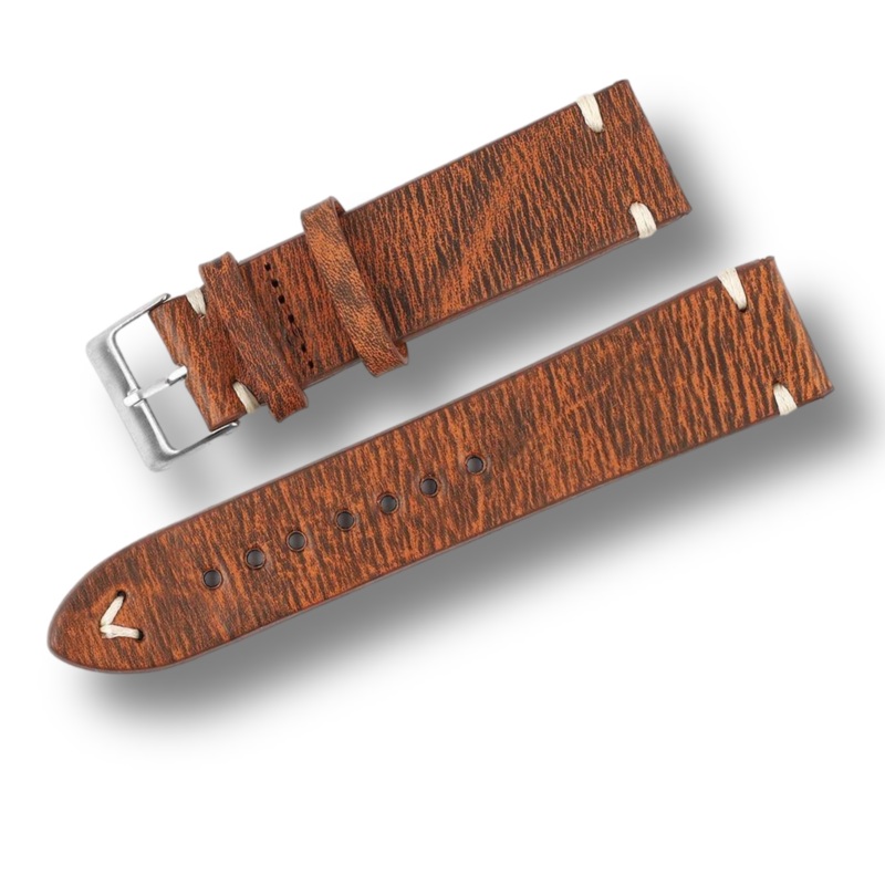 Vintage Faded Genuine Leather Watch Strap