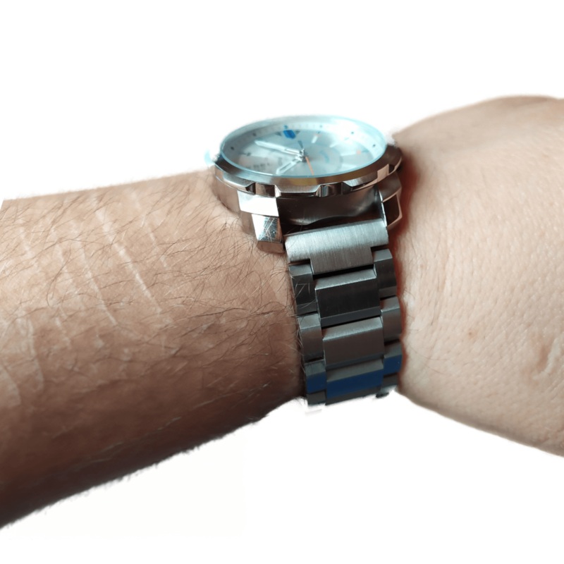 Cubic Link Solid Stainless Steel Strap