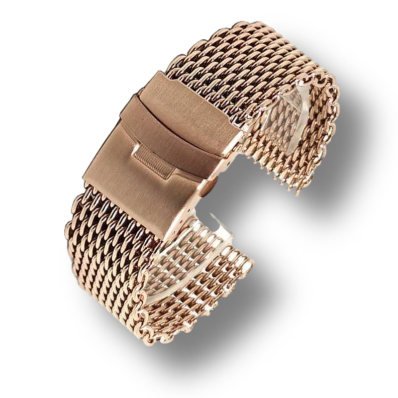 Milanese Mesh Strap with Folding Buckle