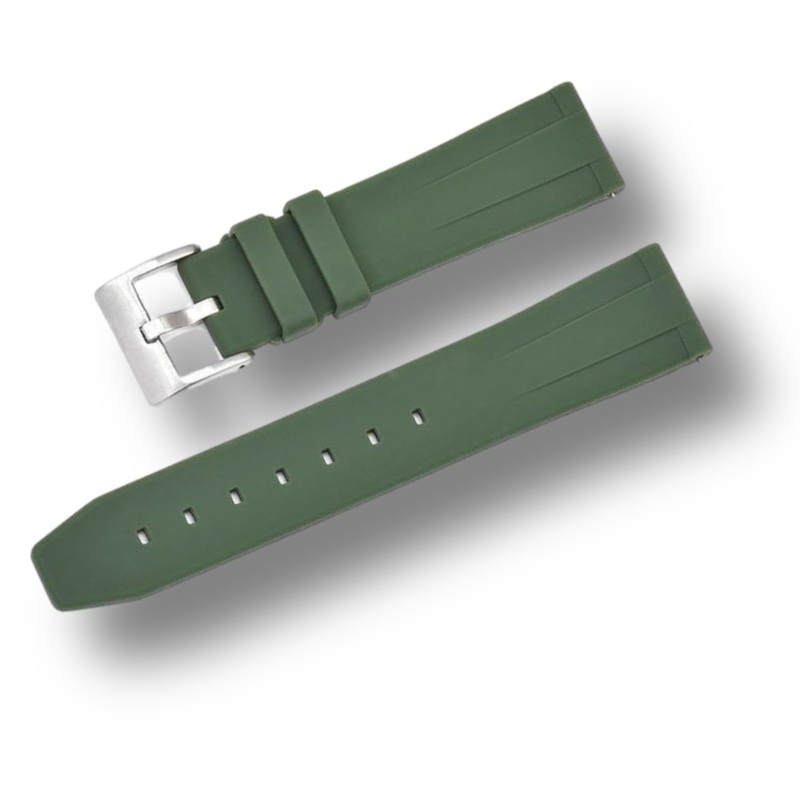 Silicone Rubber Watch Strap with Quick-Release