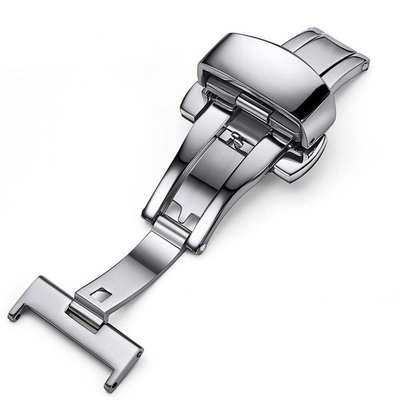 Stainless Steel Butterfly Deployment Watch Buckle
