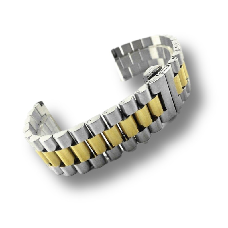 Three Pointer Stainless Steel Strap with  Butterfly Buckle