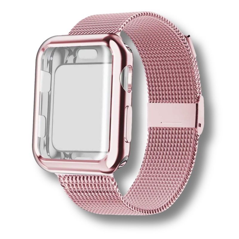 Case and Milanese Loop Strap for Apple Watch