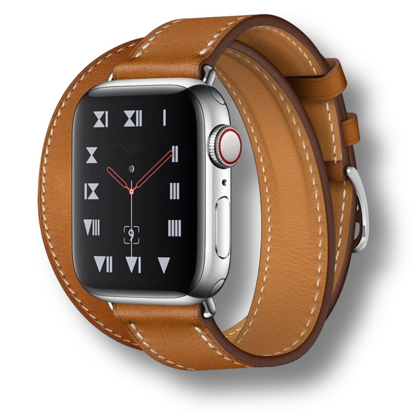 Double Tour Leather Strap for Apple Watch
