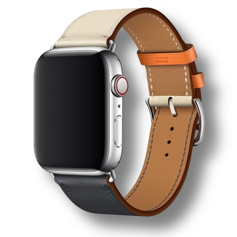 Duo-Color Leather Strap for Apple Watch