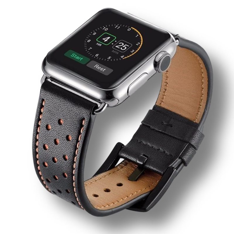 Racing Leather Strap for Apple Watch