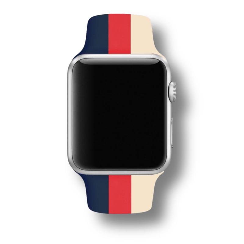 Striped Silicone Band for Apple Watch