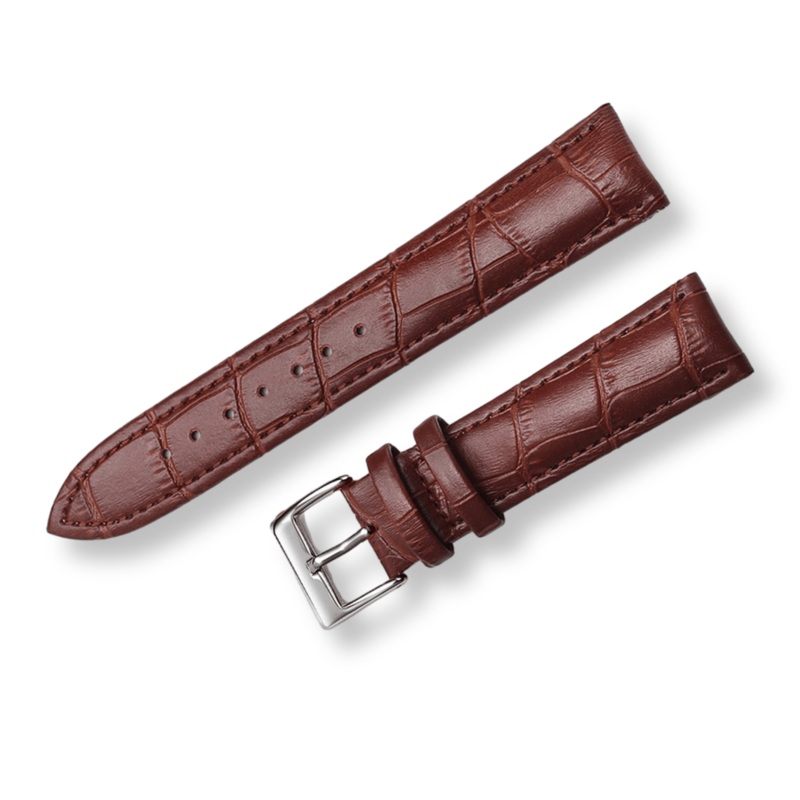 Classic Aligator Print Leather Watchband