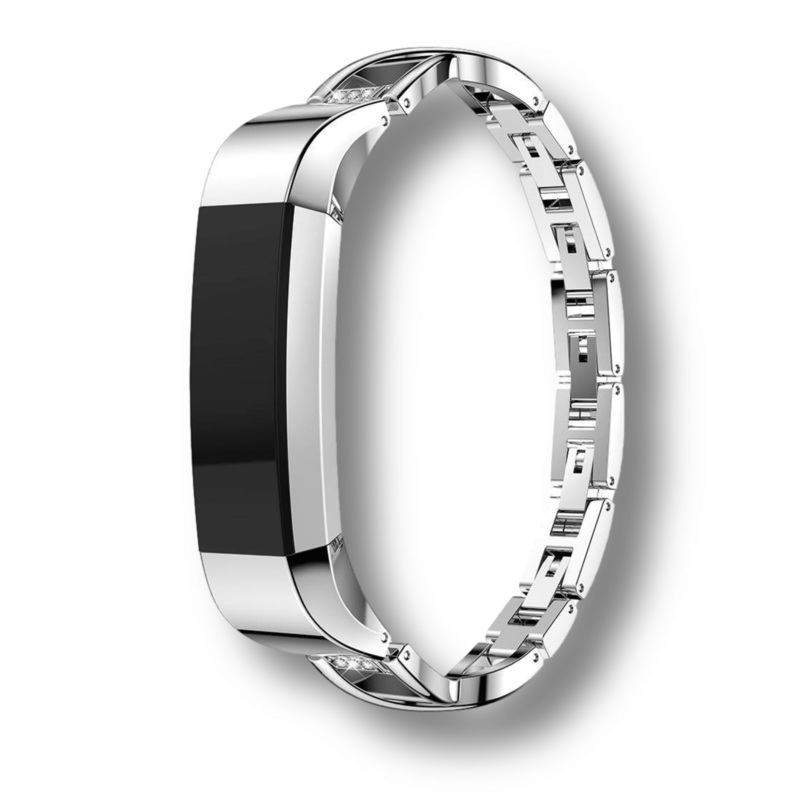 Stainless Steel Diamond Inlay Bracelet for Fitbit Alta / HR