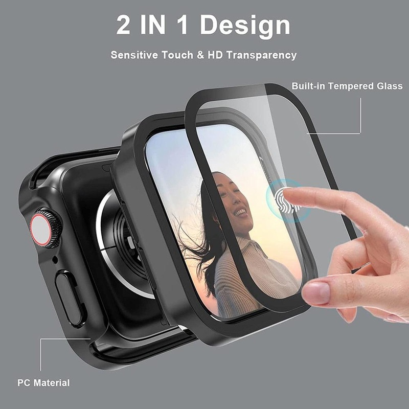 Luxury Apple Watch Case and Glass Protector