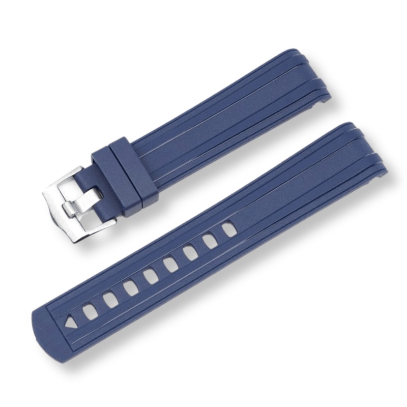 Curved Rubber Strap for Omega Seamaster