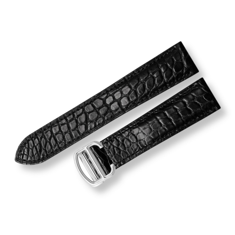 Alligator Leather Watch Band for Cartier