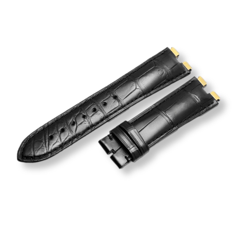 Geniune Hand-Stitched Crocodile Leather Watchband