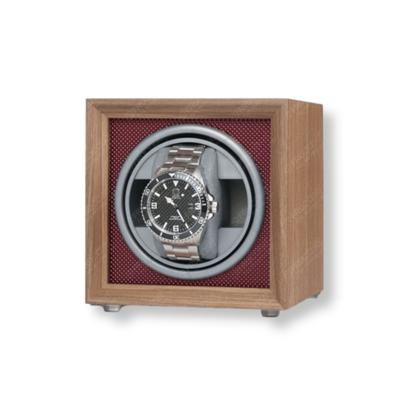 Mini Single Slot Wodden Watch Winder for Automatic Watches SKW110-W – Type-C