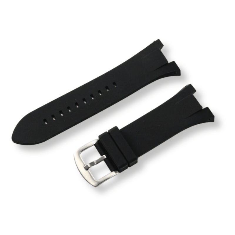 Silicone Notched Watchband for Armani AX