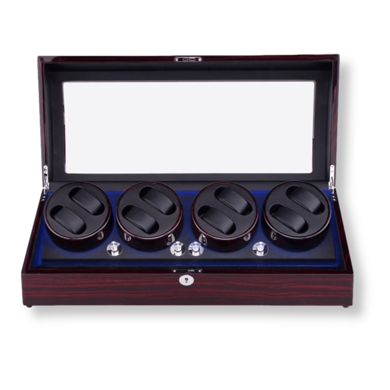 Wodden 8-Slot Luxury Wooden Watch Winder Storage
