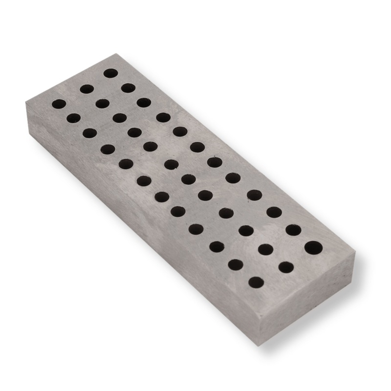36-Hole Steel Plate Drilling Carving Block for Watchmakers
