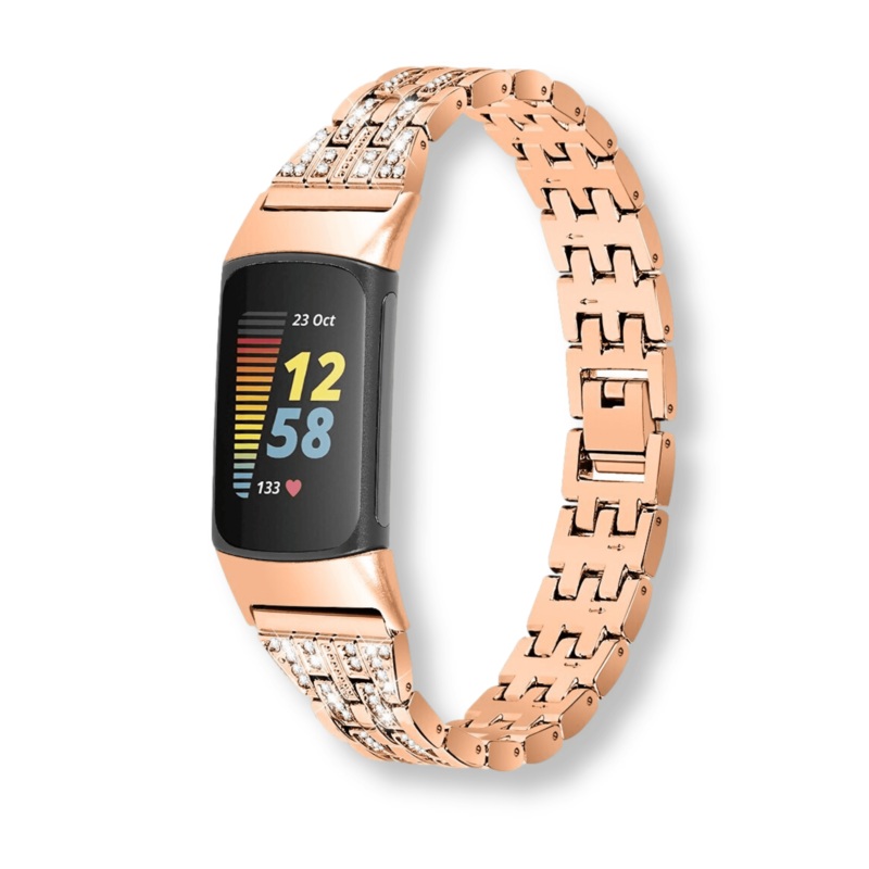 Bling Metal Wrist Band for Fitbit Charge 2 – 6