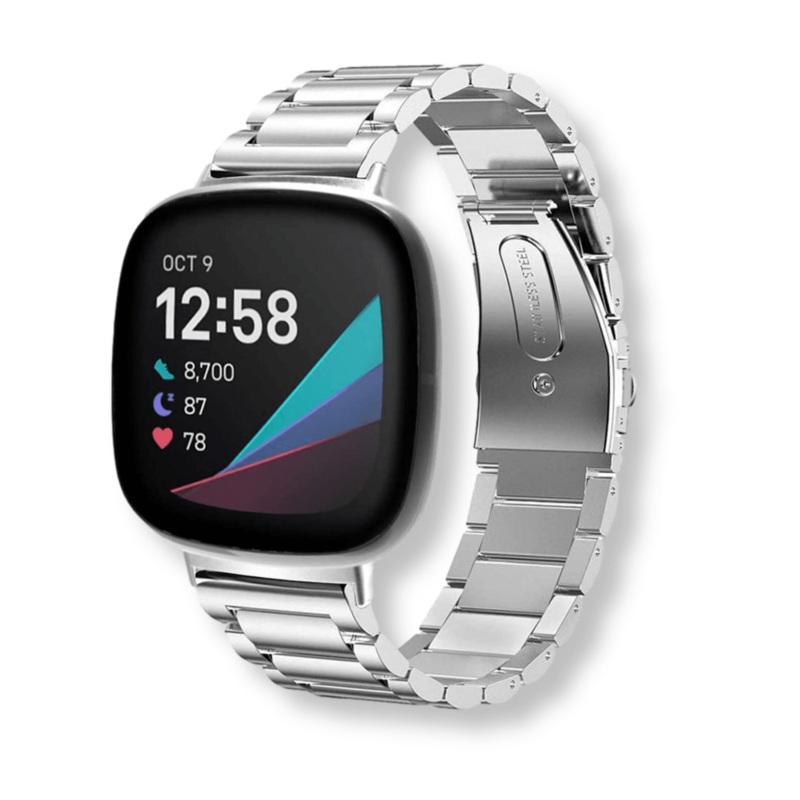Classic Stainless Steel Strap for Fitbit Versa / Sense