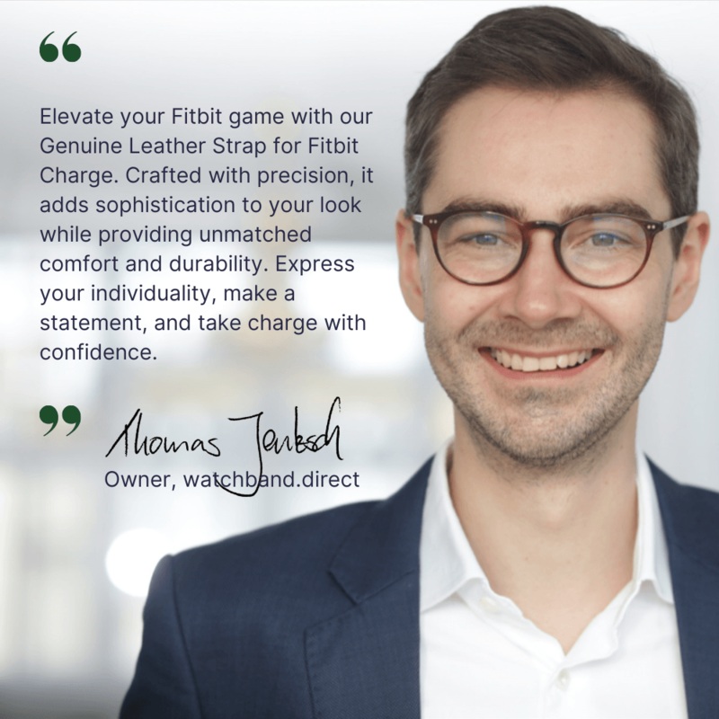 Genuine Leather Strap for Fitbit Charge