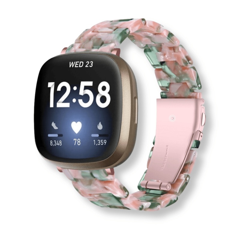 Resin Bracelet Band for Fitbit Versa 3 / 4 / Sense