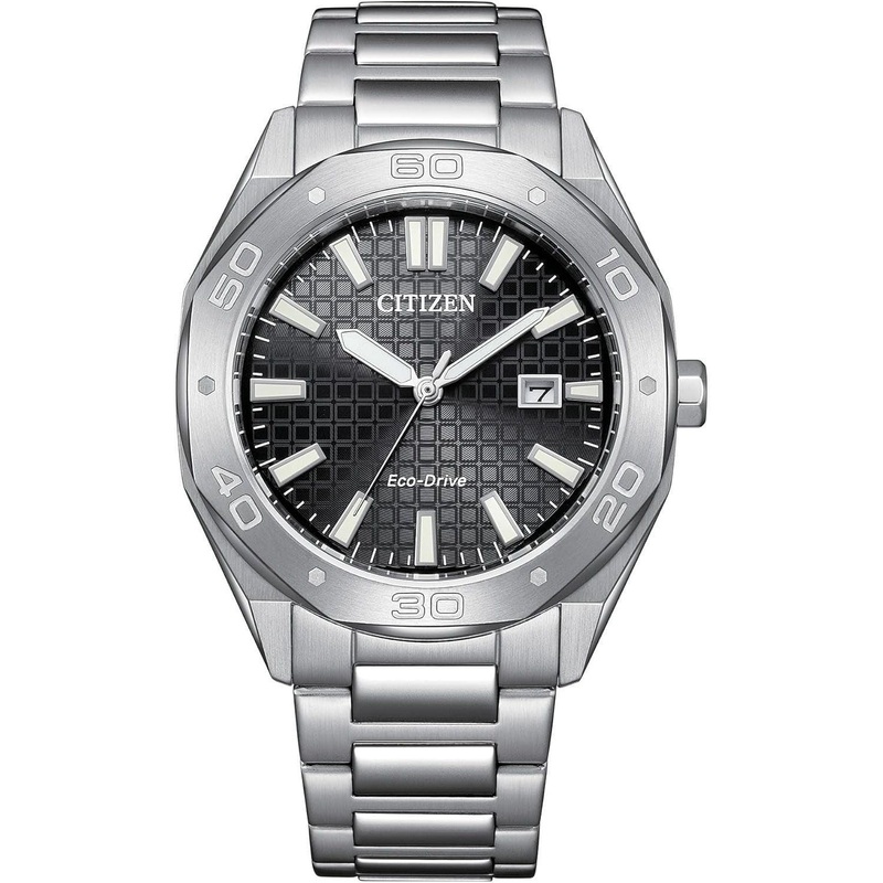 Citizen Eco-Drive Weekender Men’s Watch – Stainless Steel, Black Dial (Model: BM7630-80E)