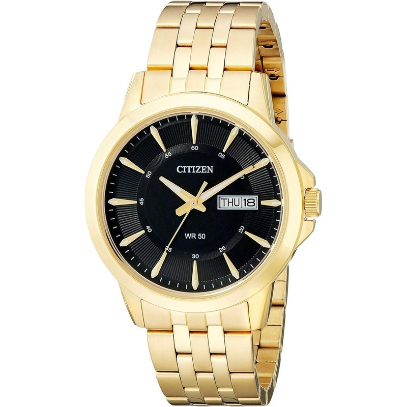 Citizen Gold-Tone Quartz Men’s Watch (Model: BF2013-56E)