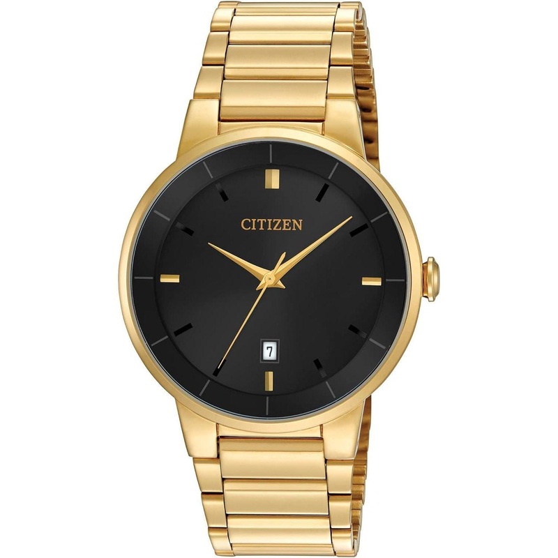 Citizen Gold-Tone Stainless Steel Quartz Watch (Model: BI5012-53E)