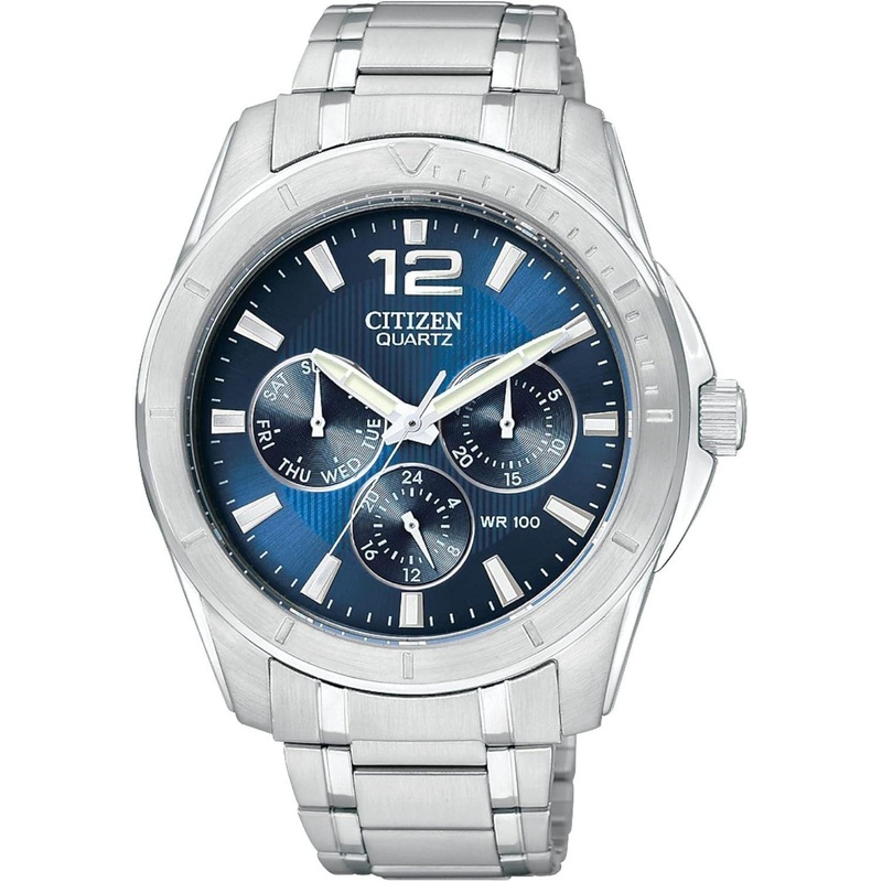 Citizen Quartz Men’s Classic Silver-Tone Watch (Model: AG8300-52L)