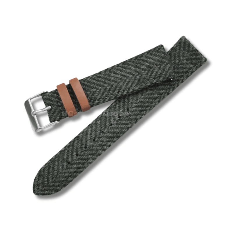 Tweed Leather Watchband with Quick Release